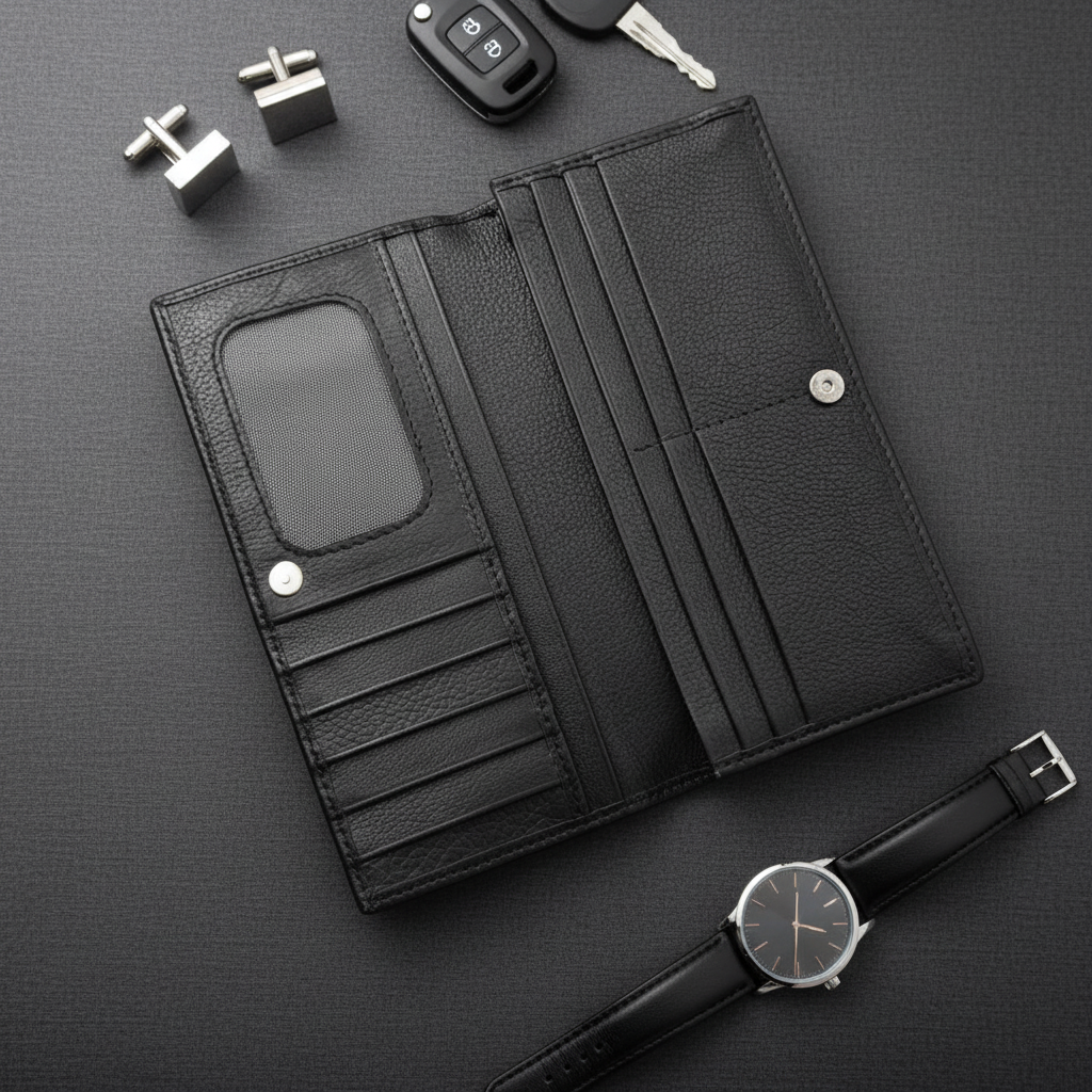 Long Leather Wallet