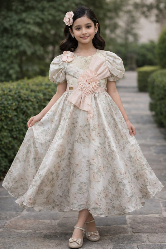 Korean silk fancy frock