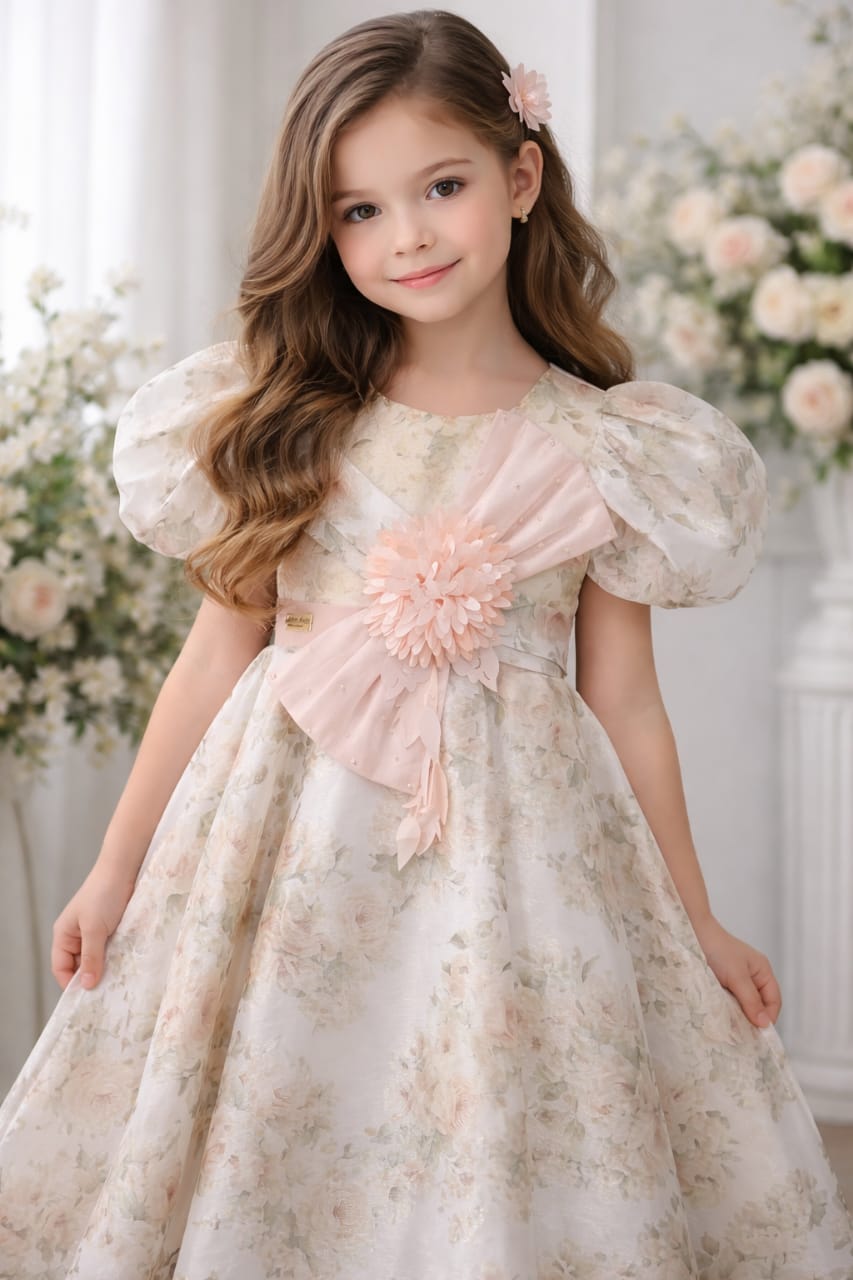 Korean silk fancy frock